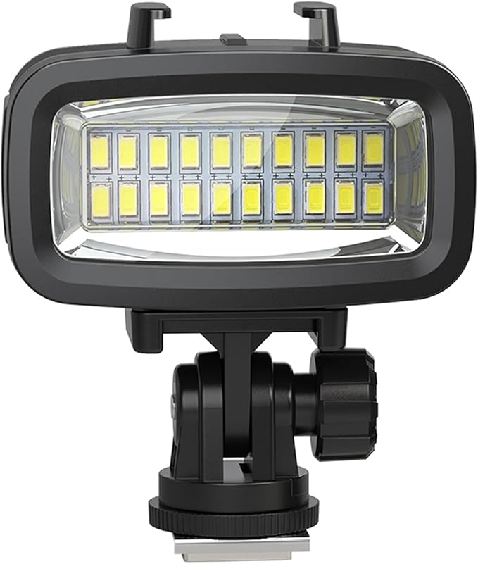 Dive Light Compatible with Gopro Light, 700LM Diving Flashlight, 4 Modes SL-100 Underwater Lights, 40m Waterproof Diving Fill Light, Underwater LED Video Light for Multiple Action Camera