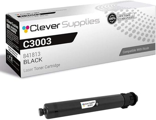 CS Replacement Toner Cartridge Compatible with Ricoh C3003 841813 Black Color Laser Aficio MP C3003 Aficio MP C3004 Aficio MP C3503 Aficio MP C3504 Black