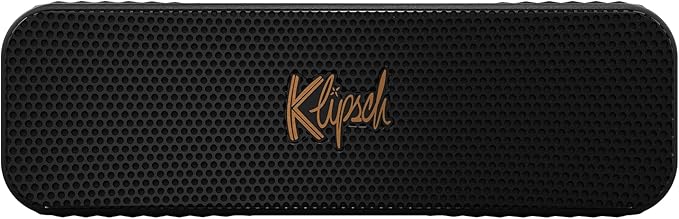 Klipsch The Detroit Portable Bluetooth Speaker with Dual 1" tweeters and 3" woofers, IP67 dust and Waterproof Rating, 20 Hours of Playtime for a Premium Live Concert Experience