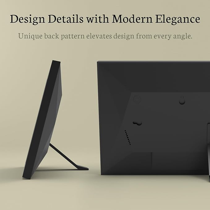 BSIMB 8 Inch Digital Picture Frame, Photo Frame Electronic WiFi Digital Frame1280x800 HD Touch Screen 16GB, Share Pictures/Videos via App/USB/SD Easy Setup Gifts for Mom, Auto-Rotate, Solid Black