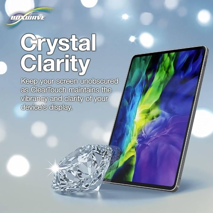 BoxWave Screen Protector Compatible with Amazon Echo Show 21 - ClearTouch ImpactShield (2-Pack), Impenetrable Screen Protector Flexible Film