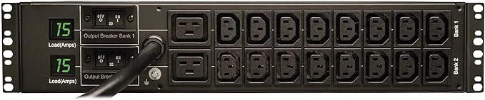 Tripp Lite PDUMH30HV6 PDU METERED 16 C13 2 C19 OUTLETS 208/240V 5.8KW L6-30P 2URM TAA