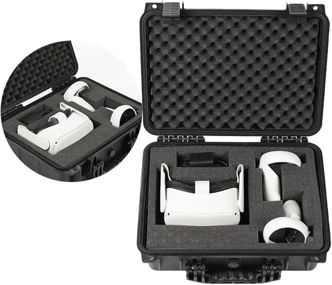 VR Carrying Case Outdoor Portable Storage Box Protector Glasses Bags(Black)