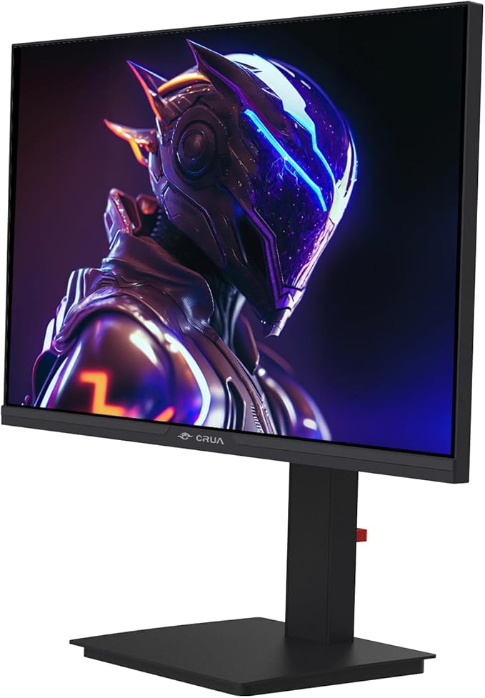 CRUA 24.5Inch Gaming Monitor 144Hz/165Hz, FHD(1920x1080P) 120% sRGB Computer Monitor, Height/Pivot/Swivel/Tilt Adjustable Vertical Monitor, Support FreeSync, DP,HDMI, Wall Mount (75mmX75mm)