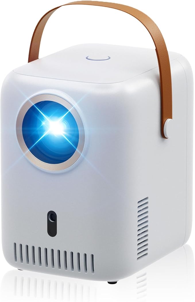 [Auto Focus] 4K Projector with 5GWiFi and Bluetooth, Outdoor Projector, Portable Movie Projector, 15000 Lumen, Android 9.0, Compatible with iOS/Android/TV Stick/HDMI/PS5