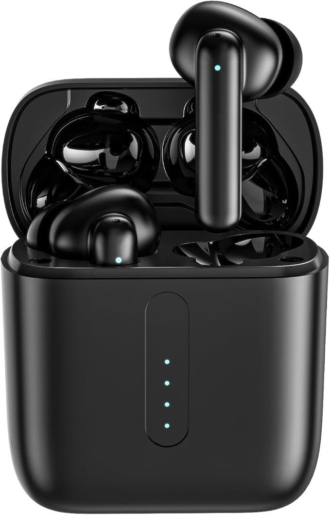 ANC Wireless Earbuds with Big Bass Durable, Lightweight Design for Noisy Factories, Gym, and Travel, Includes 3-Size Tips for Secure Fit