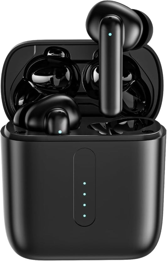 ANC Wireless Earbuds with Big Bass Durable, Lightweight Design for Noisy Factories, Gym, and Travel, Includes 3-Size Tips for Secure Fit