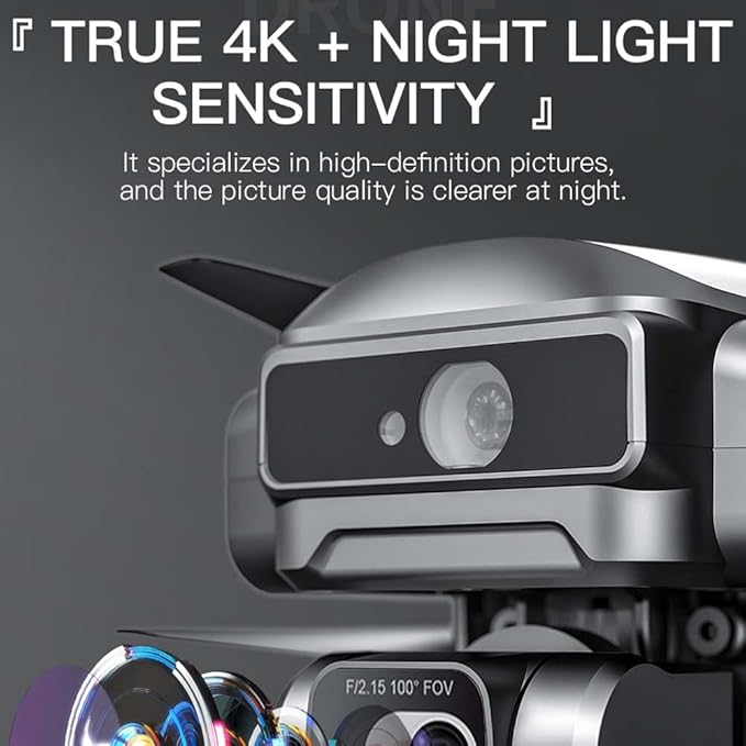 SJRC F22 S2+ XR Drone with Camera 4k, EIS Drone, 40 Minutes Flight Time, 6 km Transmission Range, Remote Control Screen, Drones For Adults, Foldable RC Quadcopter (3 Batteries)