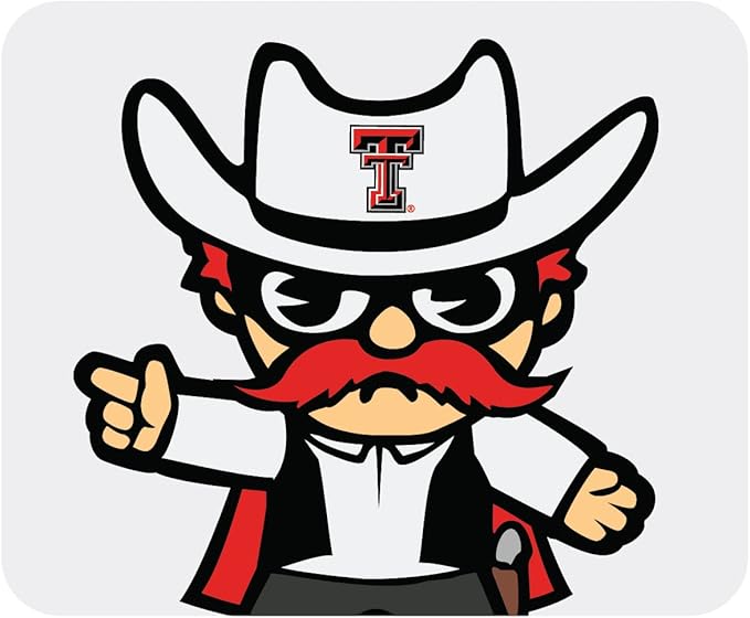 OTM Essentials Texas Tech University Standard Fabric Mouse Pad, Desk Accessories, Standard Fabric Gaming Mouse Pad