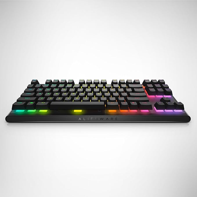 Alienware Tenkeyless Gaming Keyboard - AW420K - Dark Side of The Moon - Wired, Programmable, Cherry MX Red, USB, AlienFX RGB / 16.8 Million Colours