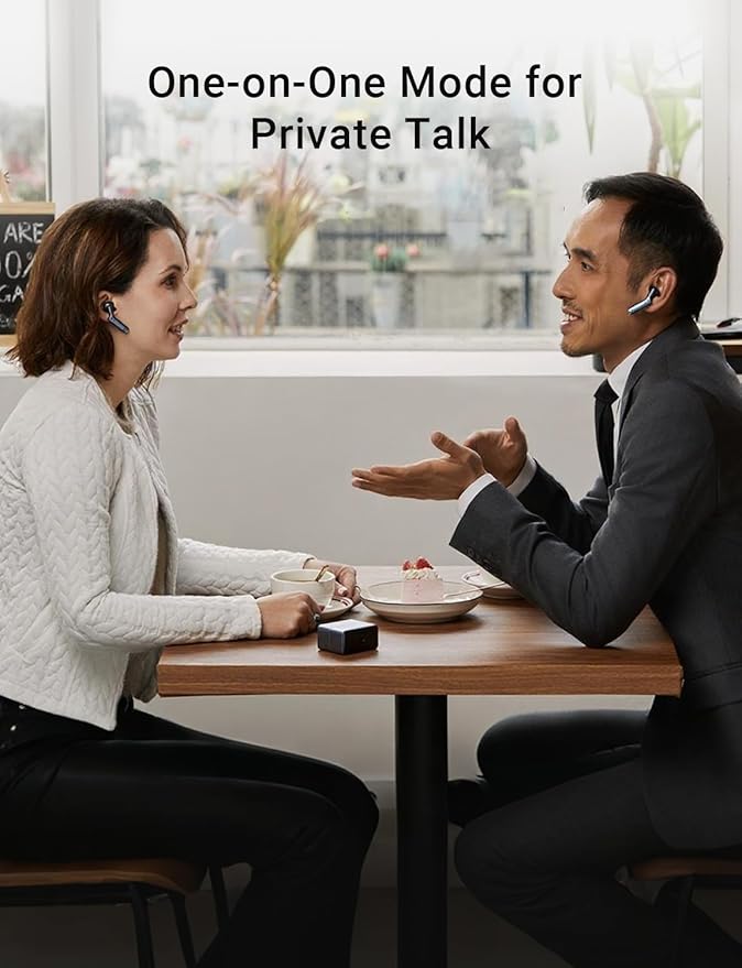 Timekettle W4 Translation Earbuds,for Global Business & Relationships,Bone-Voiceprint Sensor for Clear Voice in Noise, AI Auto-Correction,Protected Privacy with GDPR,Instant Setup via iOS/Android APP