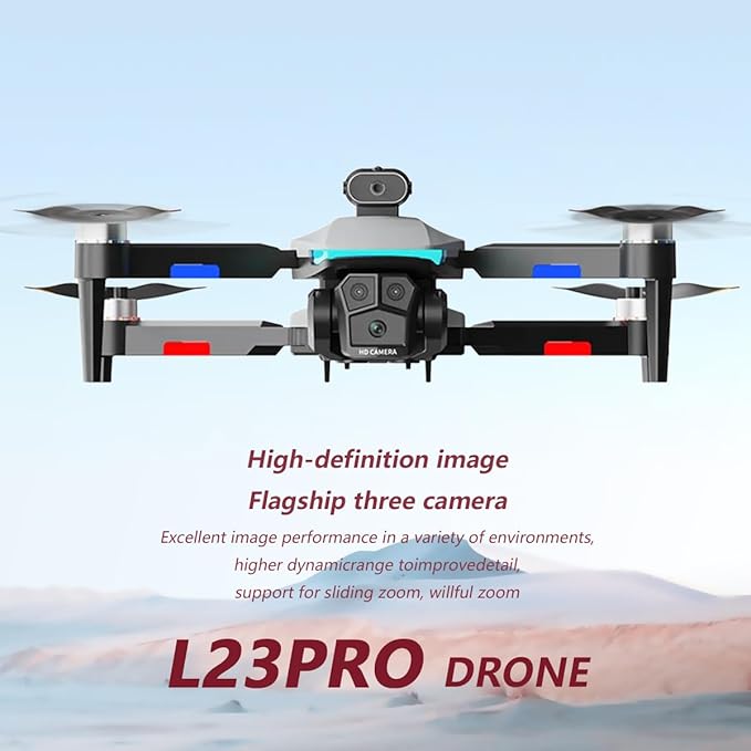 Upgraded Foldable Drone, Ideal for Indoor & Outdoor, Remote Control Drone, 360° Intelligent Obstacle Avoidance, with Screen, One Click Landing, One Key Take Off