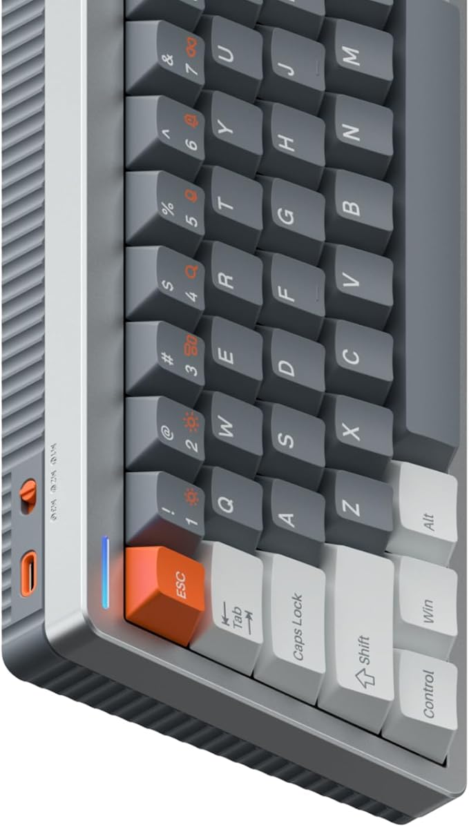 nuphy Halo65 HE Rapid Trigger Gaming Keyboard, 65 Percent 67 Keys Wired Magnetic Switches Keyboard, Hall Effect Keyboard, Hyper-Fast Adjustable Actuation, RGB Hot-swappable, 8K Hz Polling Rate