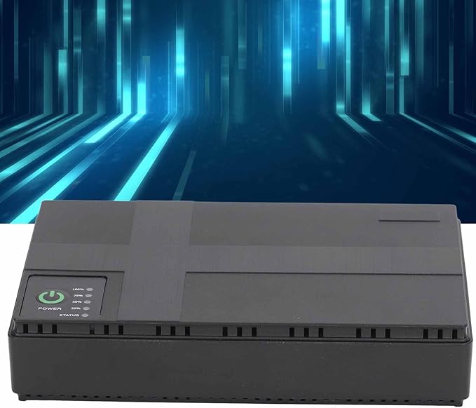 10400mAh POE UPS Battery Backup Power Supply 5V 9V 12V 2A Mini Uninterruptible 85V to 265V (US Plug)