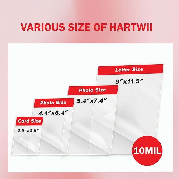 25 Pack Self-Sealing Laminating Pouches 4x6 Inch,10 Mil Self Adhesive Lamination Pouches,Waterproof Photo No Heat Laminating Sheets No Laminator Machine Need