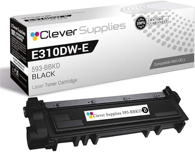 CS Replacement Toner Cartridge Compatible with Dell E310DW-E515DW 593-BBKD Black Laser E310DW Laser E514DW Multifunction E515DN Multifunction E515DW
