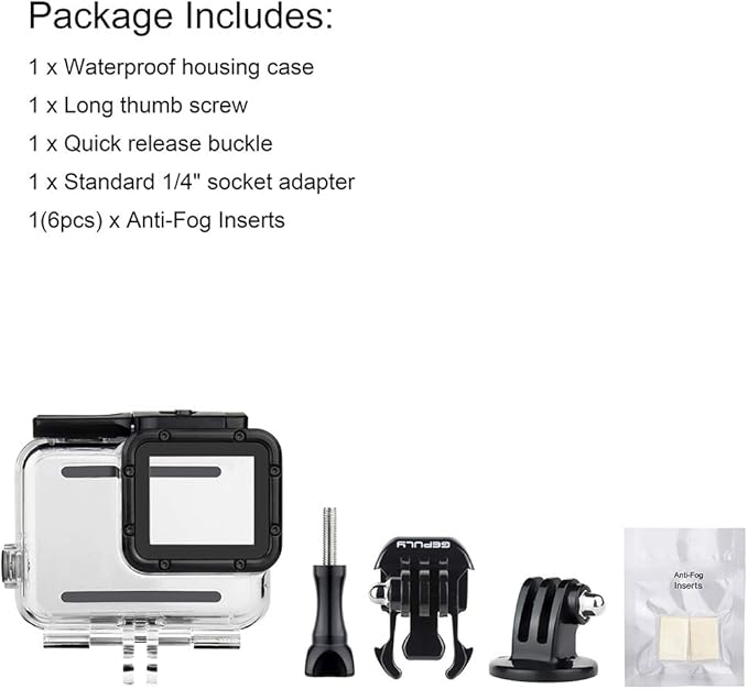 Waterproof Case for GoPro Hero 2018/7/6/5 Black - 45M Underwater Protective Dive Housing Shell for Go Pro Hero7 Hero6 Hero5 Camera with Tripod Bracket Accessories