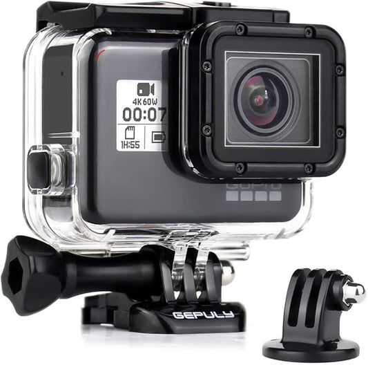 Waterproof Case for GoPro Hero 2018/7/6/5 Black - 45M Underwater Protective Dive Housing Shell for Go Pro Hero7 Hero6 Hero5 Camera with Tripod Bracket Accessories