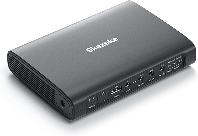 MD1 3A Rechargeable 5/9/12V 25600mAh DC Output Lithium ion Battery Pack for LED Strip and Breast Pumps, Portable Li-ion Power Bank with Charger, 5V USB Output for, Smartphone and More