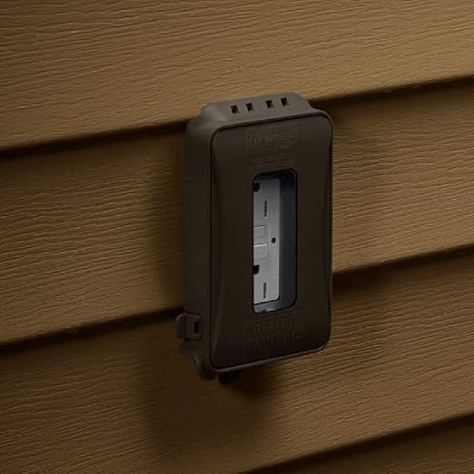 TAYMAC ML500 Single-Gang Mount 16-in-1 Flat Nonmetallic Weatherproof Vertical/Horizontal, 1-Pack, Bronze