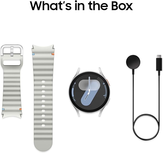 Samsung Galaxy Watch 7 44mm LTE AI Smartwatch w/Energy Score, Wellness Tips, Heart Rate Tracking, Sleep Monitor, Fitness Tracker, 2024, Silver [US Version, 1Yr Manufacturer Warranty]