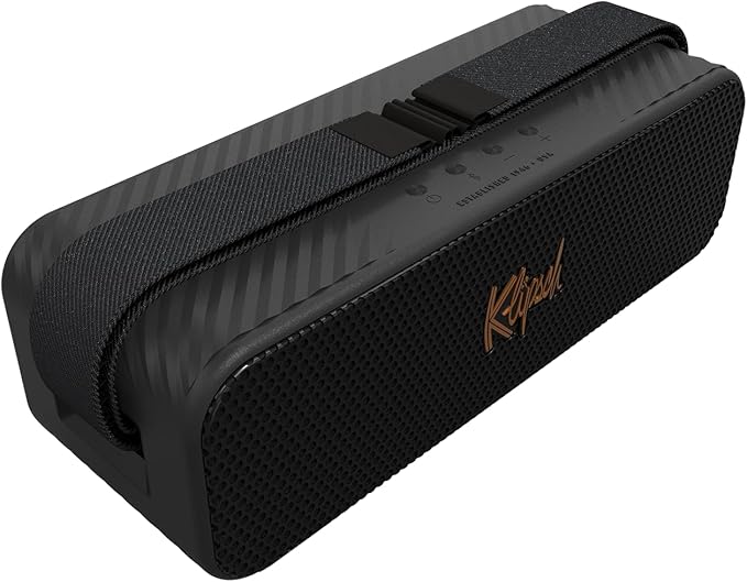 Klipsch The Detroit Portable Bluetooth Speaker with Dual 1" tweeters and 3" woofers, IP67 dust and Waterproof Rating, 20 Hours of Playtime for a Premium Live Concert Experience