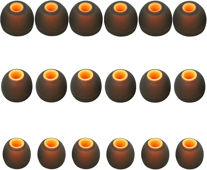 Earbud Replacement Tips Silicone Earbud Tips Earbud Covers Fit for in-Ear Headphones (Inner Hole 3.8mm -5.1mm) Earbud Rubber Tips Ear Tips,9 Pairs S/M/L