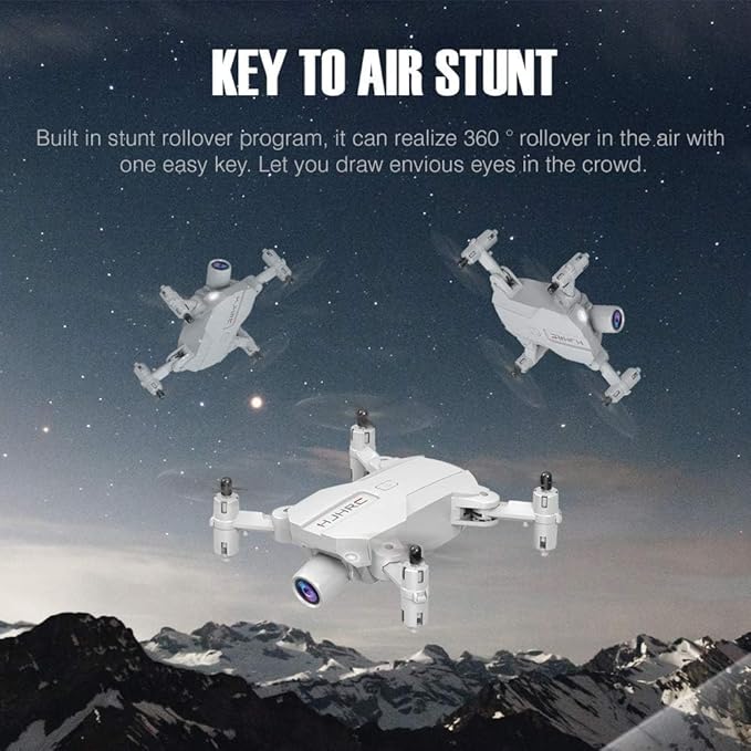 Lozenge Drone Super Small Mini Drones with Camera for Adults 1080P Drones for Beginners RC Helicopter Quadcopter Toy UAV Altitude Hold Trajectory Flight