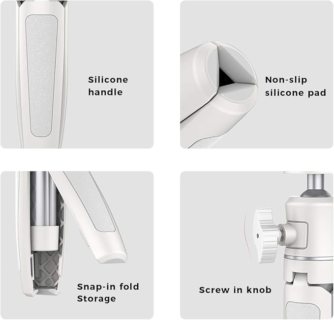 ULANZI Extension Pole Tripod, Mini Selfie Stick Tripod Stand Handle Grip for iPhone 13 Pro Max Samsung OnePlus Google Smartphone Canon G7X Mark III Sony RX100 DJI Osmo Nano Cameras Vlogging