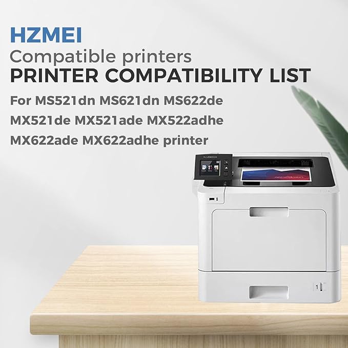 56F1U00 Black Toner Cartridge Ultra High Yield 56F1U00 56F0U0G 56F0UA0 56F1U0E Toner Compatible for Lexmark MS521 MS621 MS622 MX521 MX522 MX622 MX622 Laser Printer,25,000 Pages