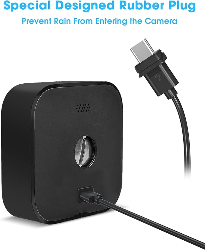 5W Solar Panel for Blink Camera Outdoor, Solar Panel Charger with Battery Compatible with New Blink Outdoor 4 (4th Gen) Camera, with 13.1ft Cable, IP65 Weatherproof, Includes Secure Wall Mount, 2 Pack