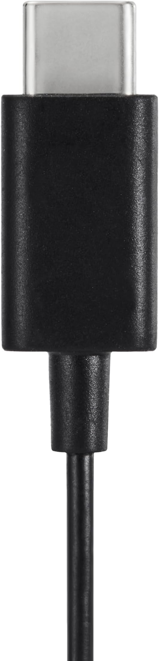 Amazon Basics Wired Earbuds with Microphone, In Ear Headphones, USB-C, 4.2 ft long cable, S/M/L Ear Tips, One size, Black