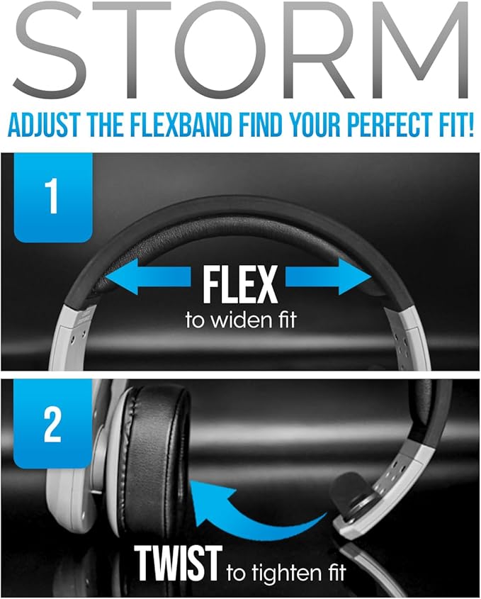 Blue Tiger Storm Rose Gold - Premium Trucker Bluetooth Headset-Wireless Noise Canceling Mono Headset with Mic -High-Fidelity Sound, 30-Hour Talk Time, USB-C Charging - For Truck Drivers, Bluetooth 5.0