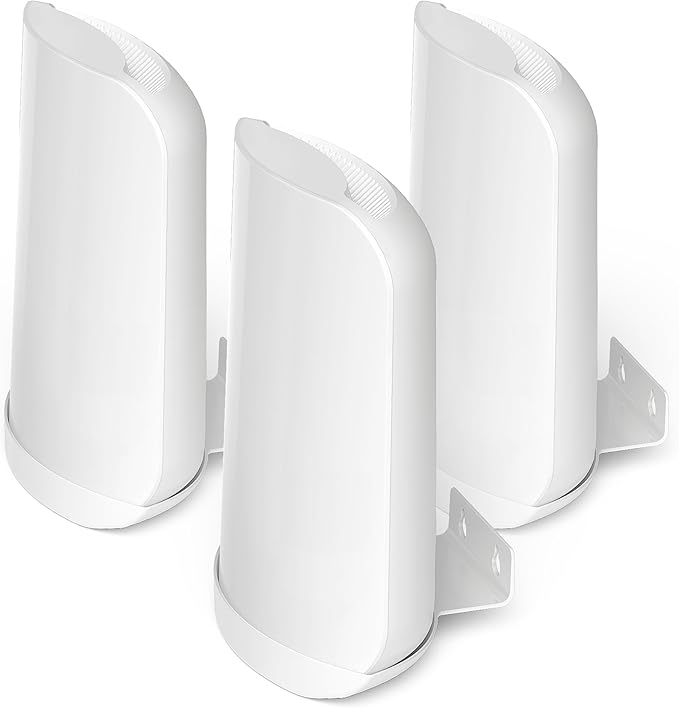 Wall Bracket for Eero Max 7 Aluminum Alloy Max 7 Wall Mount Sturdy and Durable Space Saving Wall Mount Holder Compatible with Max 7 Mesh WiFi Router (White-3Pack)
