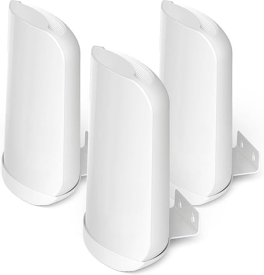 Wall Bracket for Eero Max 7 Aluminum Alloy Max 7 Wall Mount Sturdy and Durable Space Saving Wall Mount Holder Compatible with Max 7 Mesh WiFi Router (White-3Pack)