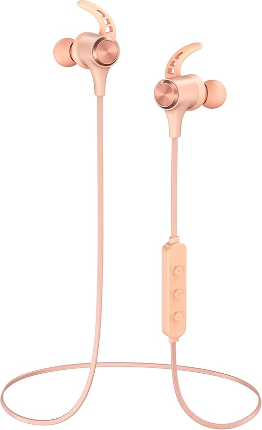 Bluetooth Headphones, Bluetooth 5.2 Stereo aptX Wireless Earbuds Bass Magnetic Neckband IPX7 Waterproof Earbuds Bulit-in Mic with 24H Playtime, Lightweight Earphones for Sport, Gym, Running