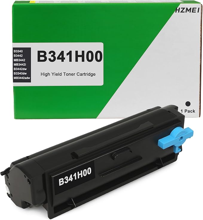 High Yield B341H00 Toner Cartridge B341H00 Black Toner with Chip Compatible for Lexmark B3340 B3442 MB3442 Laser Printer 3,000 Pages