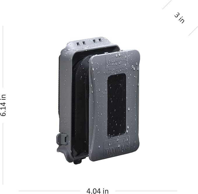 TAYMAC ML500 Single-Gang Mount 16-in-1 Flat Nonmetallic Weatherproof Vertical/Horizontal, 1-Pack, Gray