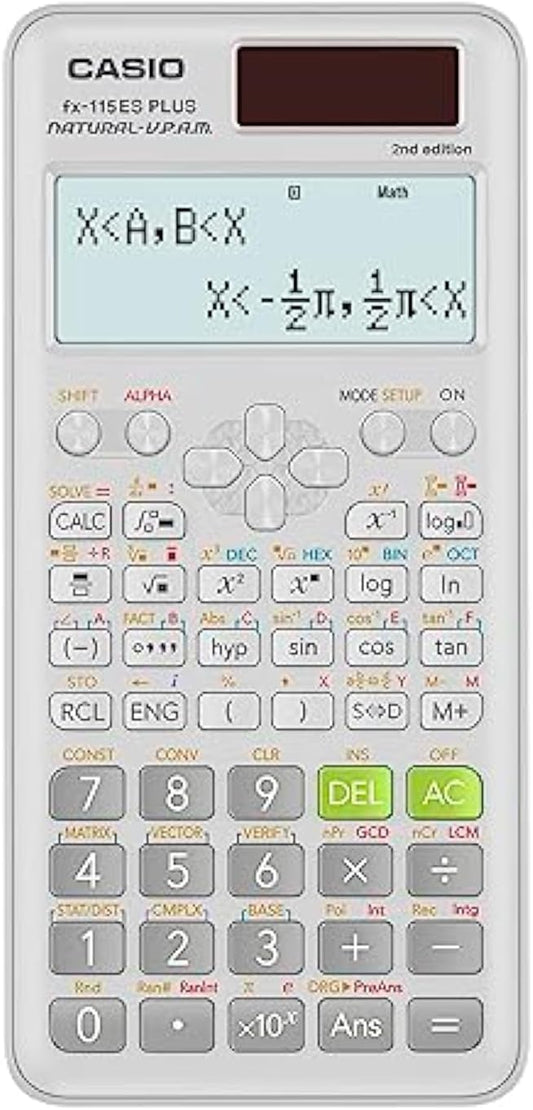 Casio fx-115ES Plus 2nd Edition – Advanced Scientific Calculator | 280+ Functions, Natural Textbook Display℠ | Ideal for Math, Science, Engineering & Statistics