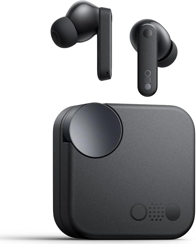 CMF Buds Wireless Earbuds,42dB Active Noise Cancellation,50mAh 35.5H Playtime IP54 Waterproof Earphones Night Black