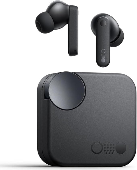 CMF Buds Wireless Earbuds,42dB Active Noise Cancellation,50mAh 35.5H Playtime IP54 Waterproof Earphones Night Black