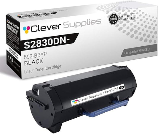 CS Replacement Toner Cartridge Compatible with Dell S2830DN-HY 593-BBYP Black S2830dn