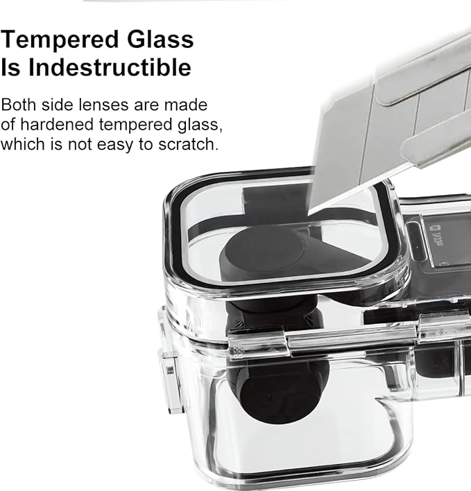 PULUZ 45M/147FT Diving Case for DJI Osmo Pocket 3 Underwater Waterproof Case Housing Shell for Osmo Pocket 3 Action Camera Protective Cover Accessories for Diving Surfing Swimming Skiing