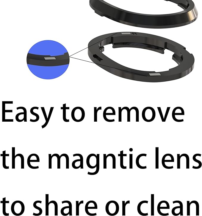 IOOIOO,Glasses Spacer, one Pair Lenses Frame(R and L) Without Lens for Other for Meta Quest 3 Oculus VR Headset (Frame only)