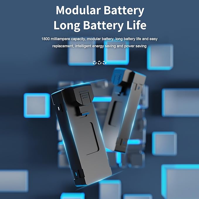 Drone with Camera 8K EIS Anti Shake Camera FPV Drone, RC Quadcopter with Brushless Motor, 50x zoom,360° Obstacle Avoidance, Follow Me, Optical Flow, Headless Mode and 2 Batteries for Adults