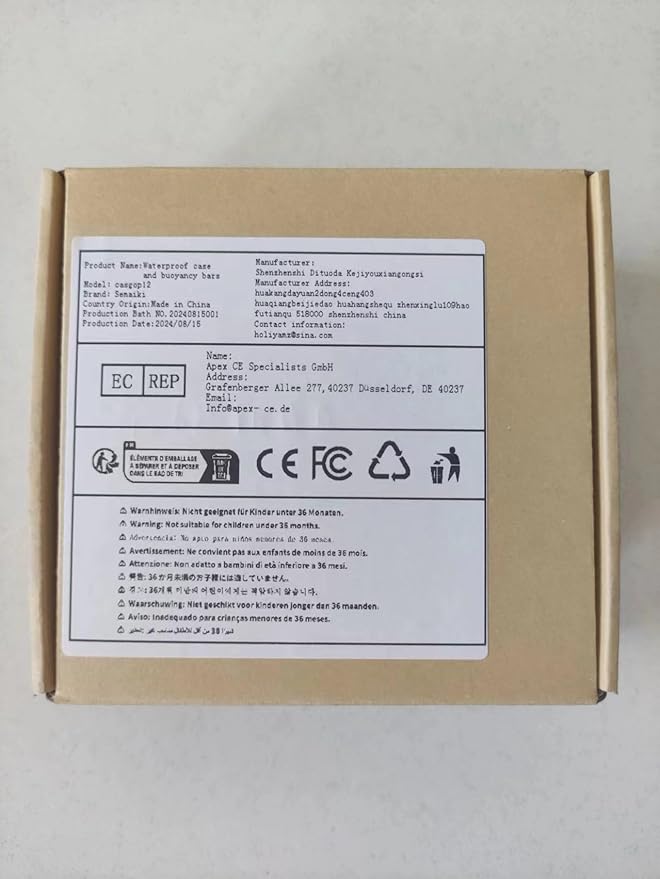 Waterproof House Case with Dive Filters Set for DJI Osmo Action 5 Pro/4/3, 60 m/197 ft Deep Diving Portective Case