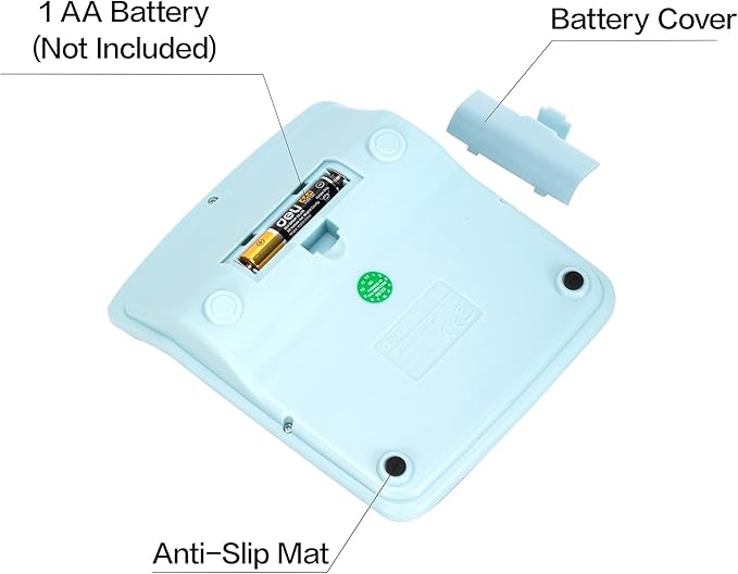 Calculator, Deli Standard Function Desktop Calculators with 12 Digit Large LCD Display and Sensitive Button, Solar Battery Dual Power Office Calculator, Blue
