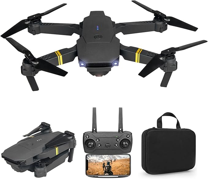 Black Falcon 4k Drone with Camera 2025 Quadcopter Drones for Kids, drone for adults, beginner and pros | HD pictures and videos, foldable, silent, 30 MPH Falcon Drones with Camera for Adults 4k