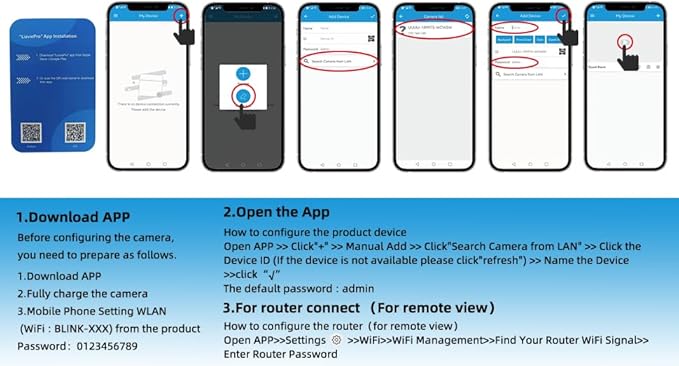 LIZVIE Clock Spy Camera Charger, 15W 1080P WiFi Camera - Mini Wireless Nanny Cam with Night Vision - Indoor Home Security Surveillance.