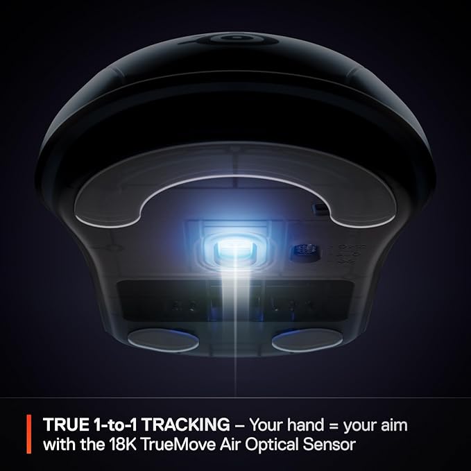 SteelSeries Rival 3 Wireless Gen 2 Gaming Mouse — 2.4GHz and Bluetooth — 18000 DPI TrueMove Air Optical Sensor — 60 Million Click Durability — Light-Weight — 100% PTFE Feet — White